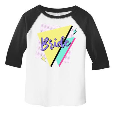 Bride & Bride Squad Retro 90’s Bachelorette Party Matching Toddler Fine Jersey T-Shirt