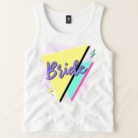 Bride & Bride Squad Retro 90’s Bachelorette Party Matching Tank Top