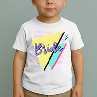 Bride & Bride Squad Retro 90’s Bachelorette Party Matching Toddler T-Shirt