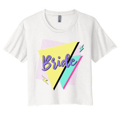 Bride & Bride Squad Retro 90’s Bachelorette Party Matching Crop Top