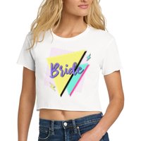 Bride & Bride Squad Retro 90’s Bachelorette Party Matching Crop Top