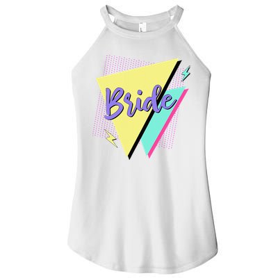 Bride & Bride Squad Retro 90’s Bachelorette Party Matching Women's Perfect Tri Rocker Tank