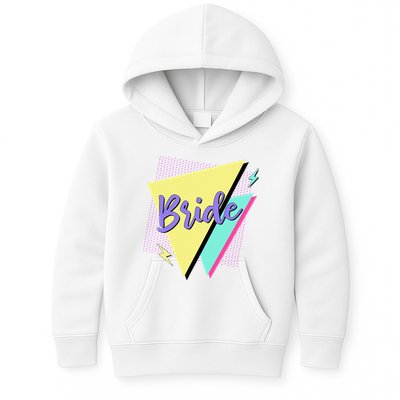 Bride & Bride Squad Retro 90’s Bachelorette Party Matching Kids Hoodie