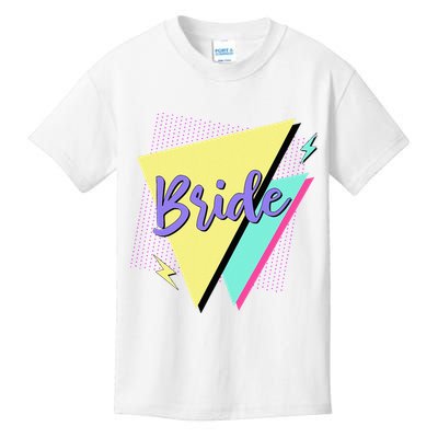 Bride & Bride Squad Retro 90’s Bachelorette Party Matching Kids T-Shirt