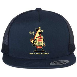 Buck's BBQ Sauce Sweet Sneaky Heat Buck, That's Good! Flat Bill Trucker Hat