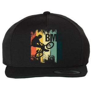 BMX Bicycle Stunt Cycling BMX Cyclist Bicyclist Biker Gift Wool Snapback Cap