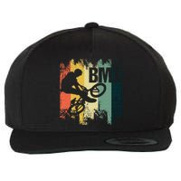 BMX Bicycle Stunt Cycling BMX Cyclist Bicyclist Biker Gift Wool Snapback Cap