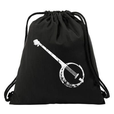 Banjo Bluegrass String Instrument Play Banjo Folk Music Drawstring Bag