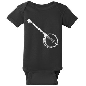 Banjo Bluegrass String Instrument Play Banjo Folk Music Baby Bodysuit