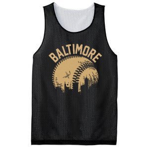 Baltimore Baseball Skyline Maryland Player Coach Fan Mesh Reversible Basketball Jersey Tank