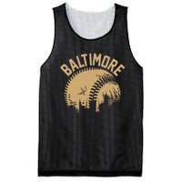 Baltimore Baseball Skyline Maryland Player Coach Fan Mesh Reversible Basketball Jersey Tank