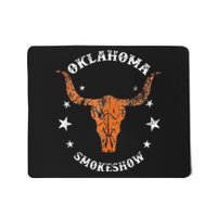 Boho Bull Skull Cow Oklahoma Smokeshow Western Country Mousepad