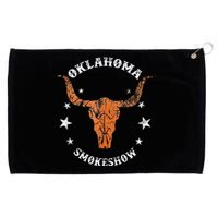 Boho Bull Skull Cow Oklahoma Smokeshow Western Country Grommeted Golf Towel