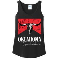 Boho Bull Skull Cow Oklahoma Smokeshow Western Country Ladies Essential Tank