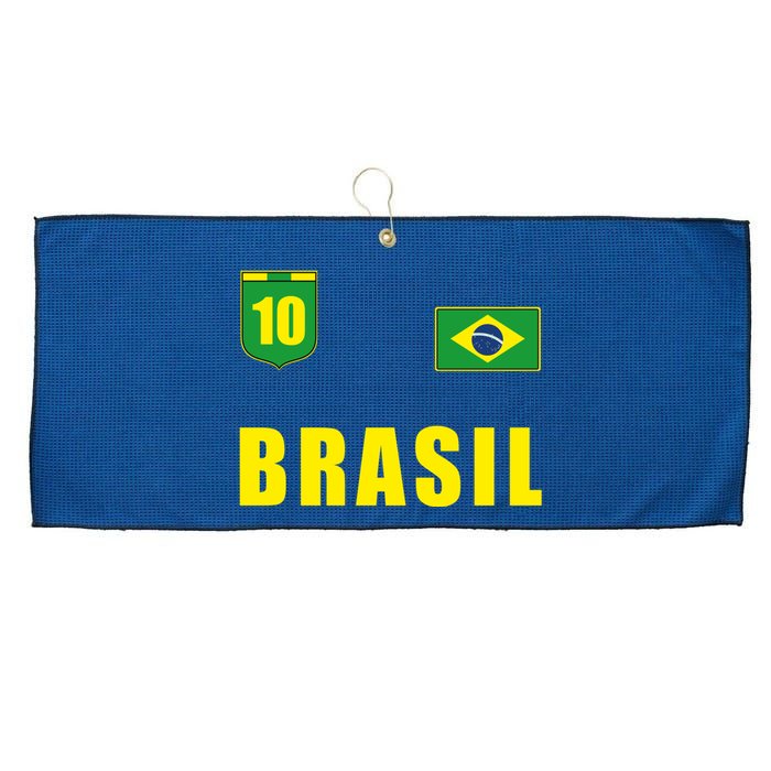 Brasil Brazil Soccer Player Jersey Flag Trikot Clothing Pullover Hoodie Large Microfiber Waffle Golf Towel