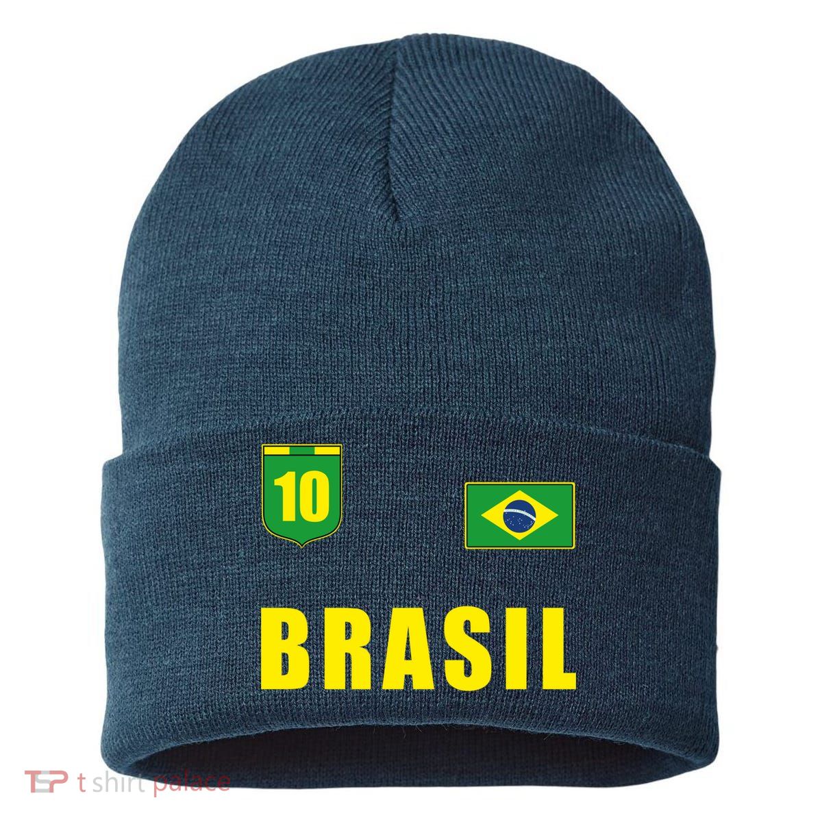 Brasil Brazil Soccer Player Jersey Flag Trikot Clothing Pullover Hoodie Sustainable Knit Beanie