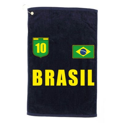 Brasil Brazil Soccer Player Jersey Flag Trikot Clothing Pullover Hoodie Platinum Collection Golf Towel