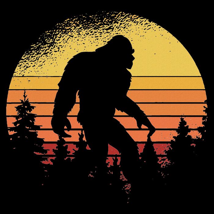 Bigfoot Believer Silhouette Sasquatch Hide And Seek  Legacy Cool Fit Booney Bucket Hat