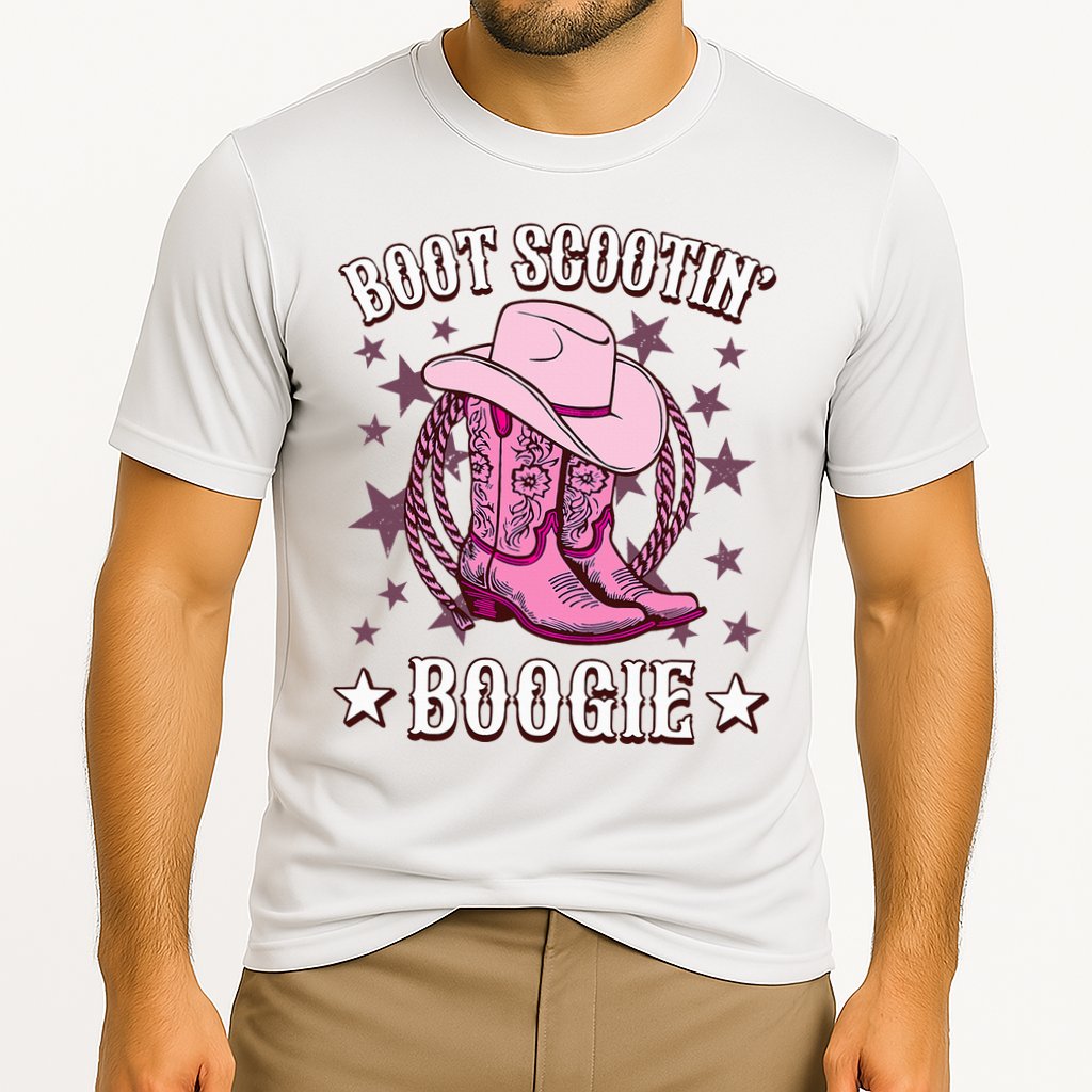 Boots Boot Scootin’ Boogie Southern Western Country Cooling Performance Crew T-Shirt