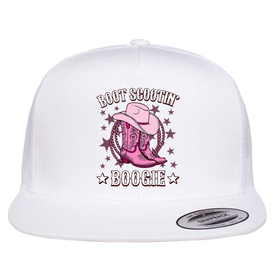 Boots Boot Scootin’ Boogie Southern Western Country Flat Bill Trucker Hat