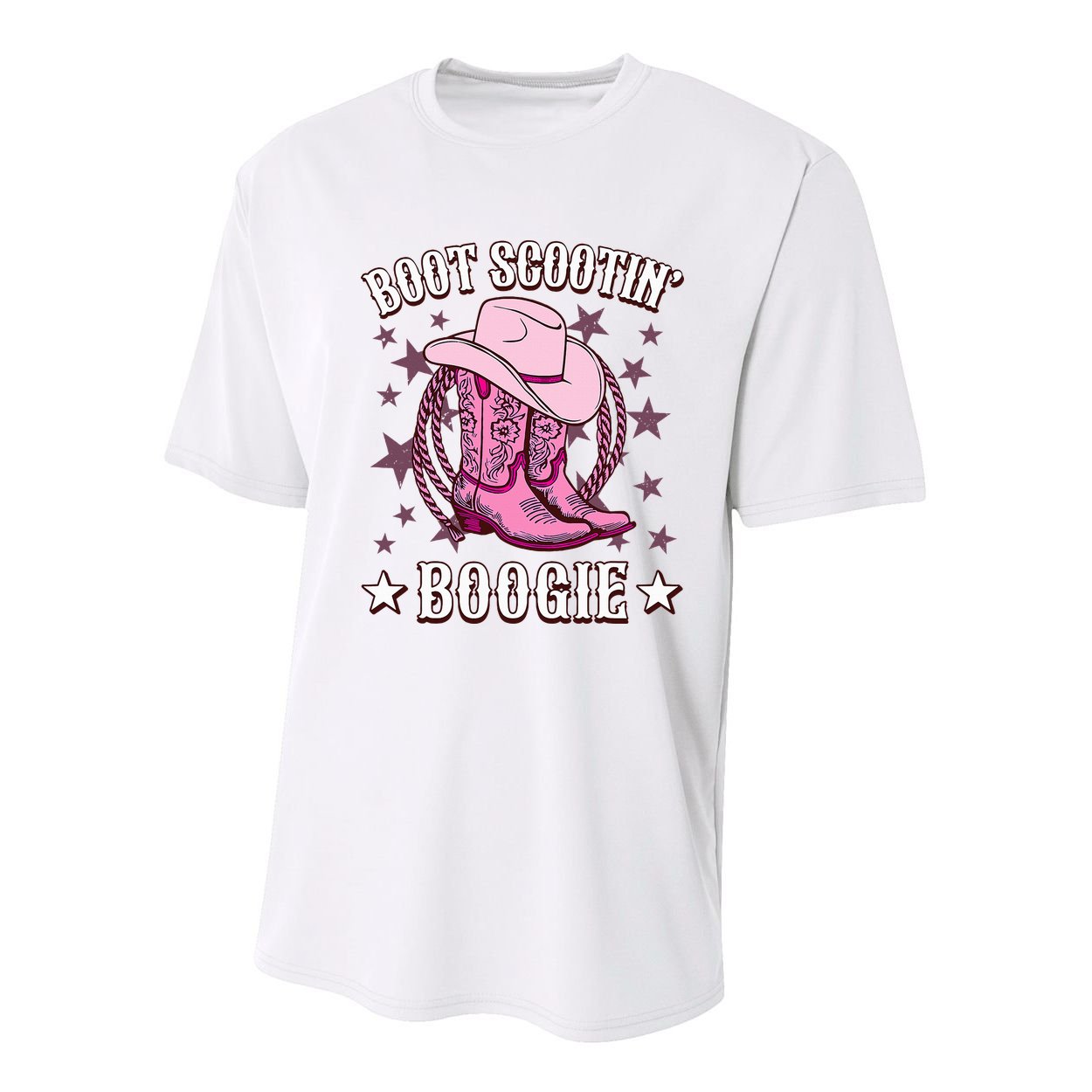 Boots Boot Scootin’ Boogie Southern Western Country Youth Performance Sprint T-Shirt