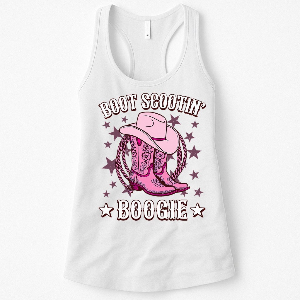 Boots Boot Scootin’ Boogie Southern Western Country Womens Tank Top