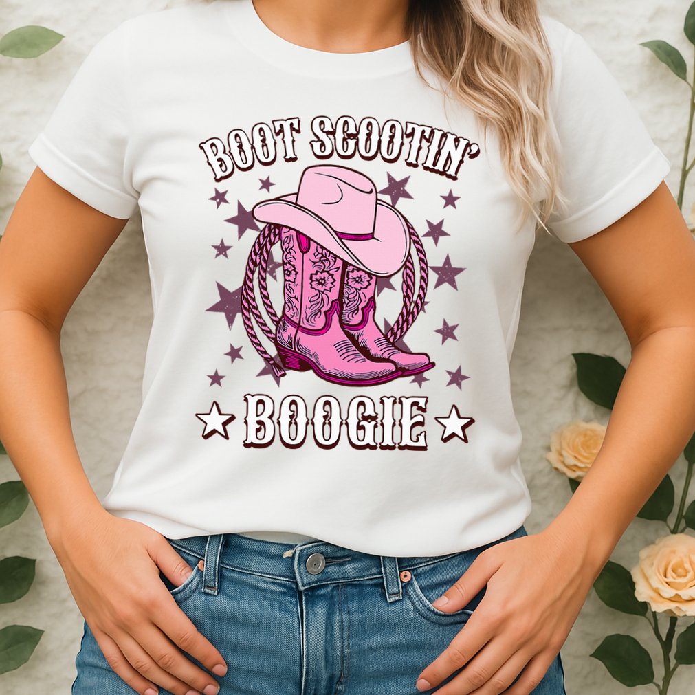 Boots Boot Scootin’ Boogie Southern Western Country Womens T-Shirt