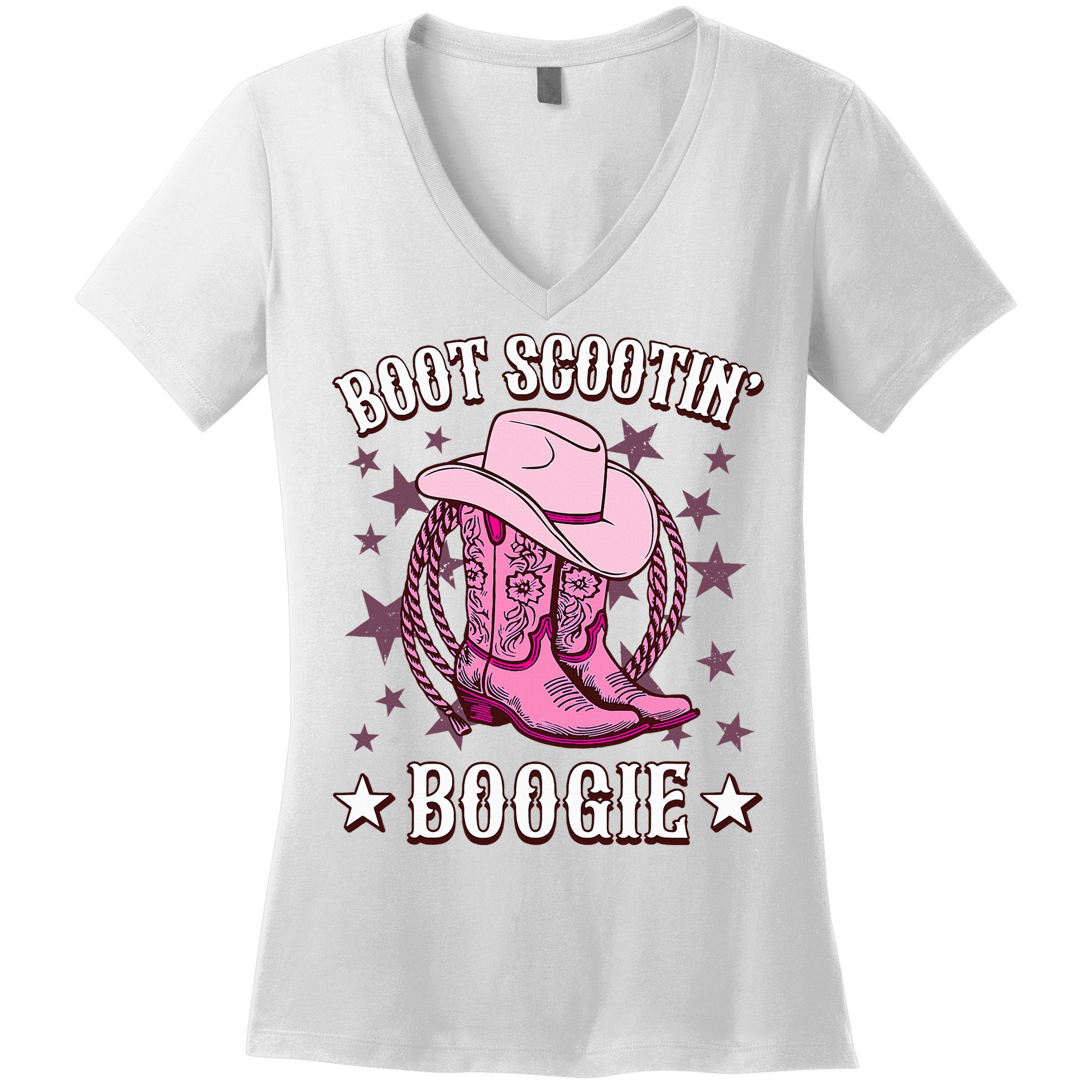Boots Boot Scootin’ Boogie Southern Western Country Women's V-Neck T-Shirt