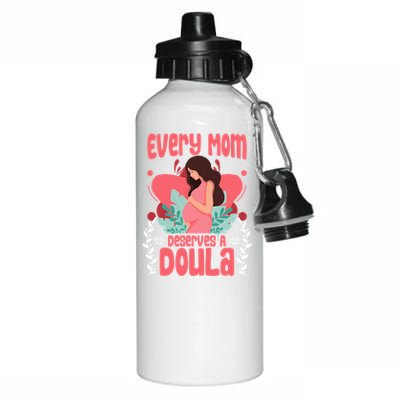 Birth Birth Support Midwife Labor Mom Deserves A Doula Great Gift Aluminum Water Bottle