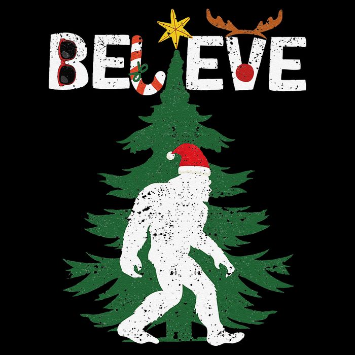 Believe Bigfoot Sasquatch Yeti Santa Hat Christmas Pajamas City Backpack
