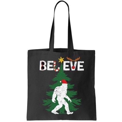 Believe Bigfoot Sasquatch Yeti Santa Hat Christmas Pajamas Bag