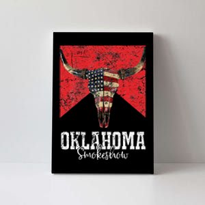 Boho Bull Skull Cow Oklahoma Smokeshow Western Country Canvas