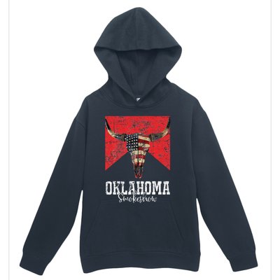 Boho Bull Skull Cow Oklahoma Smokeshow Western Country Urban Pullover Hoodie