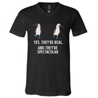 Bluefooted Booby Seabird Boobies V-Neck T-Shirt