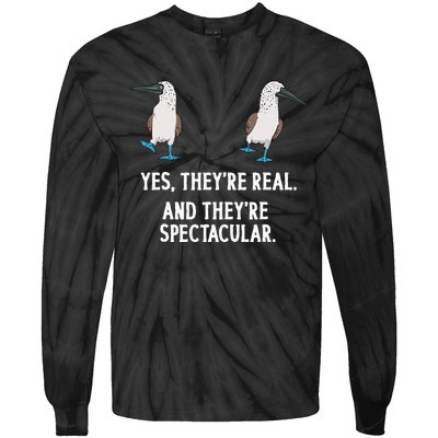 Bluefooted Booby Seabird Boobies Tie-Dye Long Sleeve Shirt