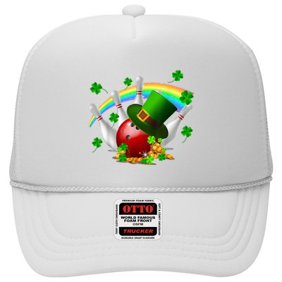 Bowling Balls Shamrock Leprechaun St Patrick Day Trucker Hat
