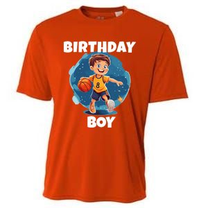 Birthday Basketball Sports Theme Family Matching Outfit Gift Cooling Performance Crew T-Shirt