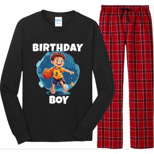 Birthday Basketball Sports Theme Family Matching Outfit Gift Long Sleeve Pajama Set