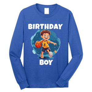 Birthday Basketball Sports Theme Family Matching Outfit Gift Long Sleeve Shirt