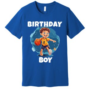 Birthday Basketball Sports Theme Family Matching Outfit Gift Premium T-Shirt