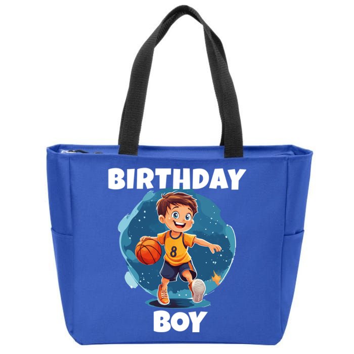 Birthday Basketball Sports Theme Family Matching Outfit Gift Zip Tote Bag