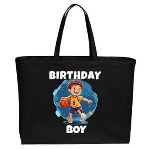 Birthday Basketball Sports Theme Family Matching Outfit Gift Cotton Canvas Jumbo Tote