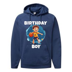 Birthday Basketball Sports Theme Family Matching Outfit Gift Performance Fleece Hoodie