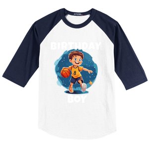 Birthday Basketball Sports Theme Family Matching Outfit Gift Baseball Sleeve Shirt