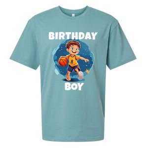 Birthday Basketball Sports Theme Family Matching Outfit Gift Sueded Cloud Jersey T-Shirt