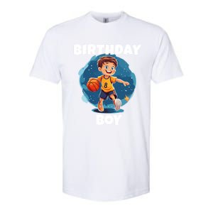 Birthday Basketball Sports Theme Family Matching Outfit Gift Softstyle CVC T-Shirt