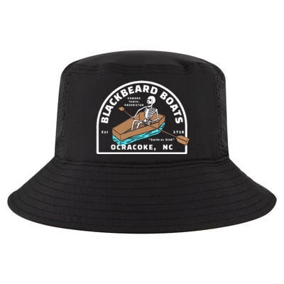 Blackbeard Boat Skeleton Coffin Pirates Ocracoke NC Cool Comfort Performance Bucket Hat