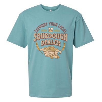 Bread Baker Support Your Local Sourdough Dealer Sueded Cloud Jersey T-Shirt