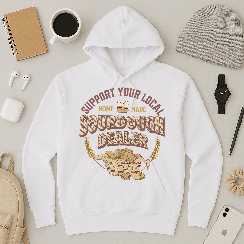 Bread Baker Support Your Local Sourdough Dealer Hoodie
