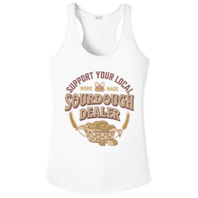 Bread Baker Support Your Local Sourdough Dealer Ladies PosiCharge Competitor Racerback Tank